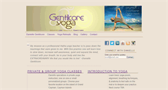 Desktop Screenshot of gentilcoreyoga.com