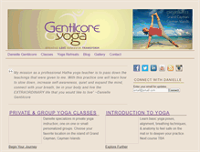 Tablet Screenshot of gentilcoreyoga.com